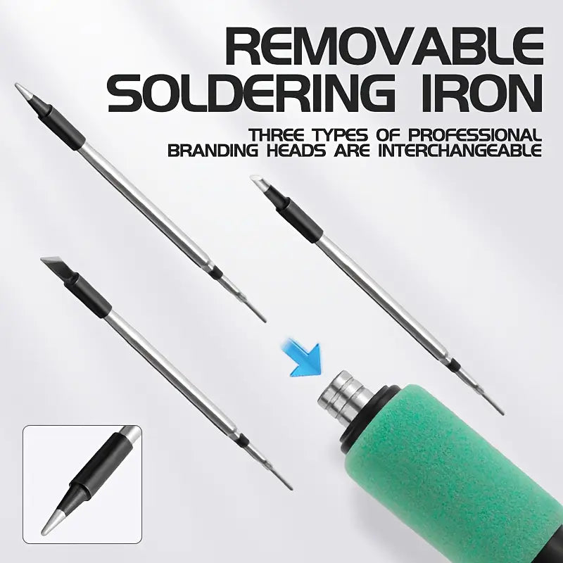 Mini Soldering Iron Set 5V Adjustable Temperature, USB Rechargeable Portable Soldering Tool,