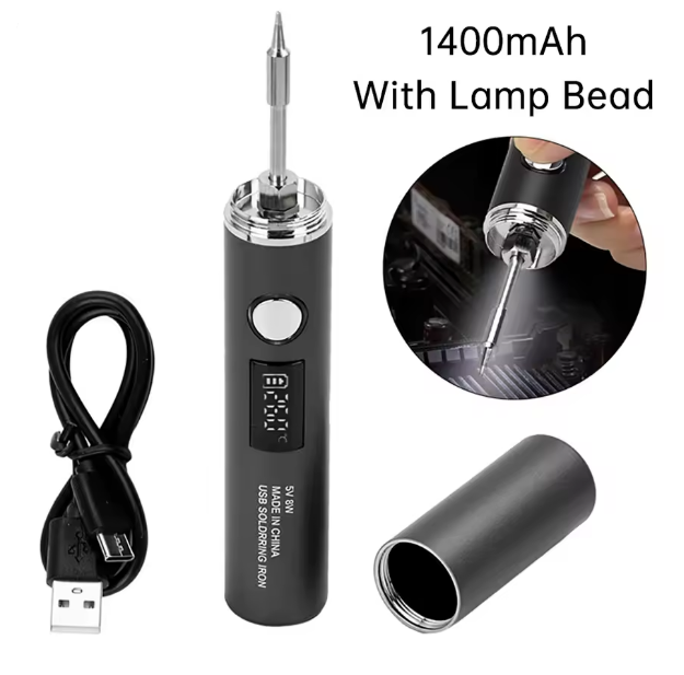 USB  rechargable mini solding iron 260 to 420 c