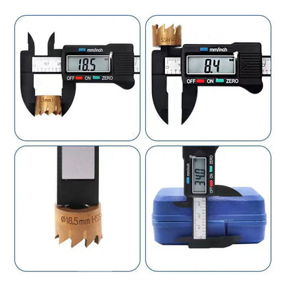 0.01mm Precision Vernier Caliper Gauge with LCD Display